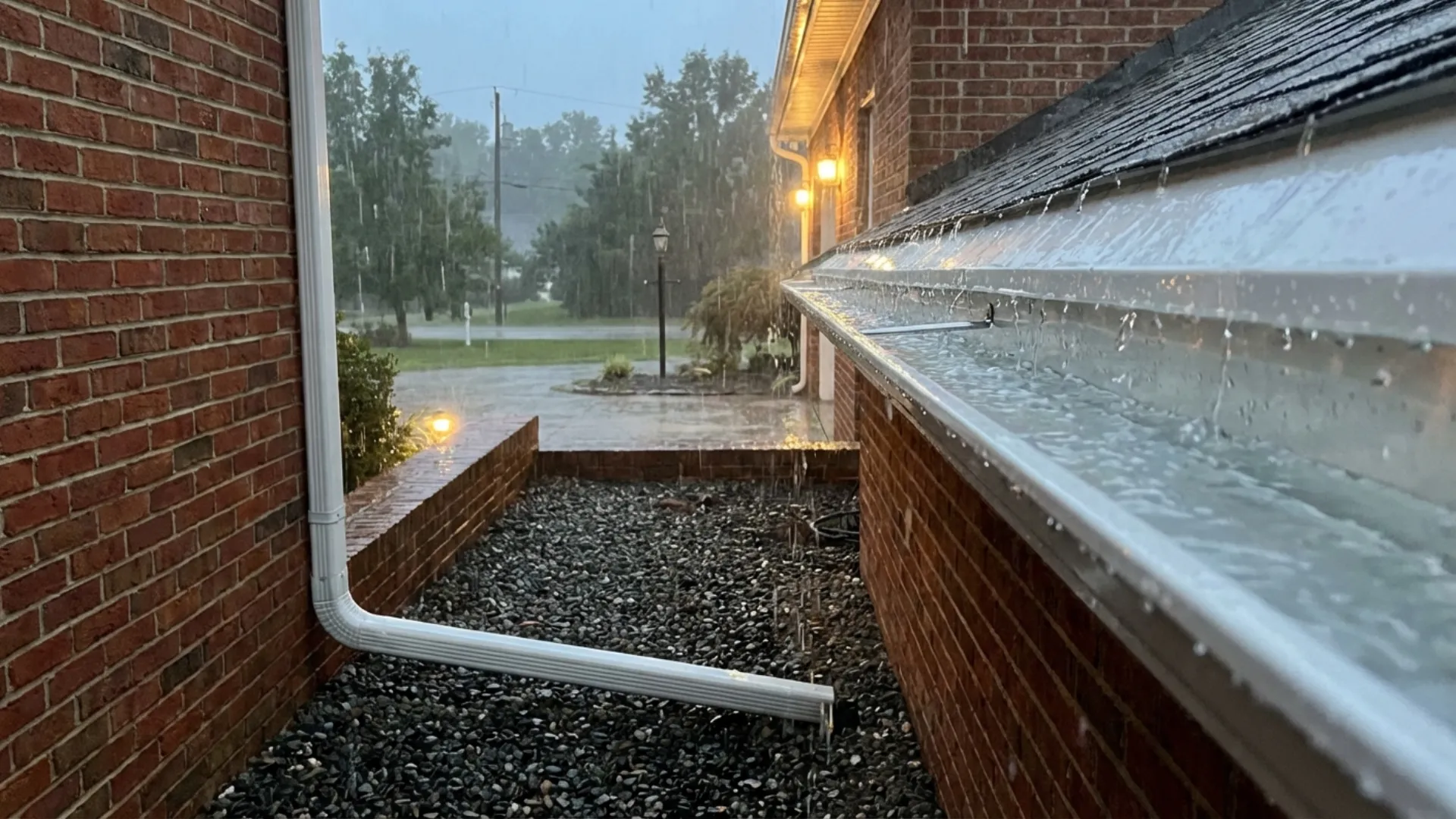 Seamless gutter installation in Baltimore County