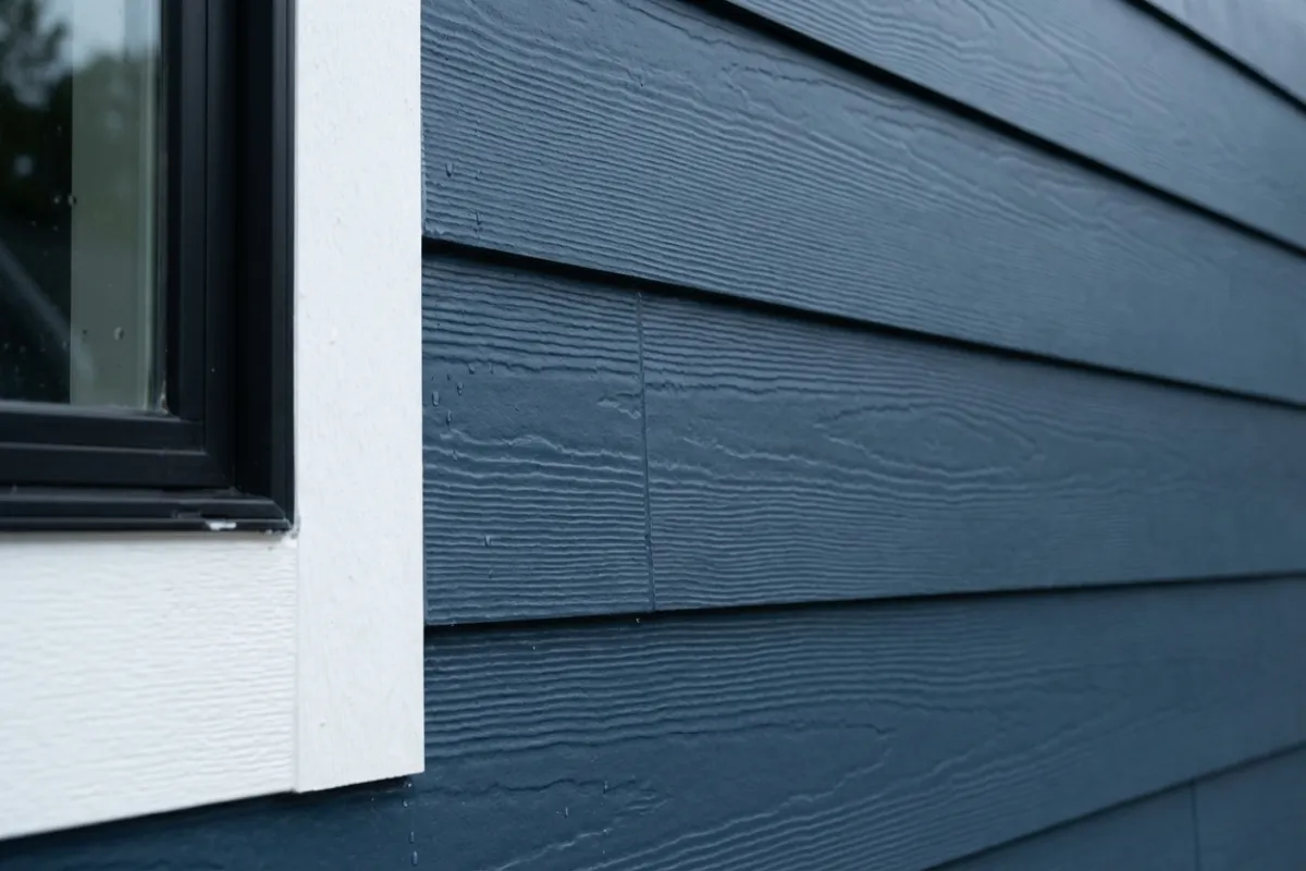 James Hardie fiber cement lap siding close-up detail
